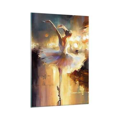 Glastavla - Bild på glas - Ett mirakel på gatan - 80x120 cm
