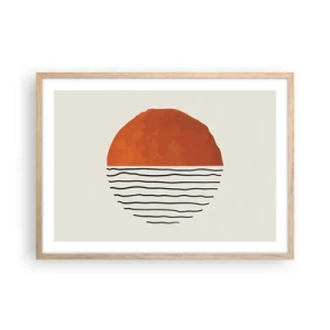 Affisch i ram av ljusek - I japansk stämning - 70x50 cm