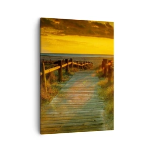 Canvastavla - Bild på duk - Doppade i gammalt guld - 50x70 cm