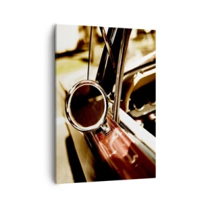 Canvastavla - Bild på duk - En bil med själ - 50x70 cm