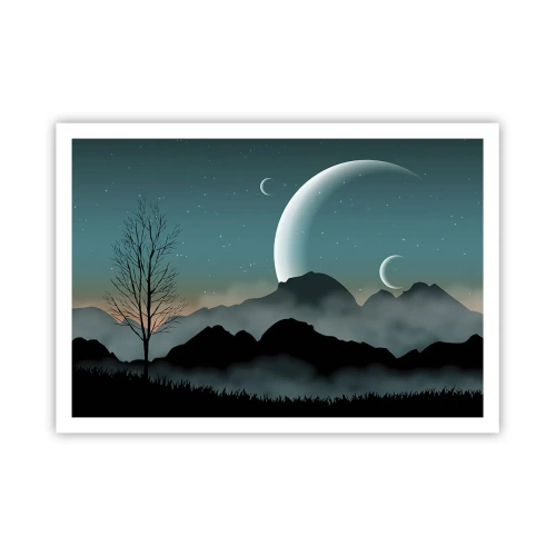 Affisch - Stjärniga nattens karneval - 100x70 cm