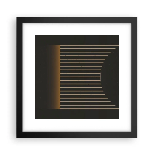 Affisch i svart ram - Utforska mörkret - 30x30 cm