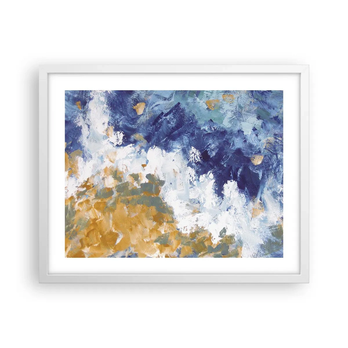 Affisch i vit ram - Elementens dans - 50x40 cm