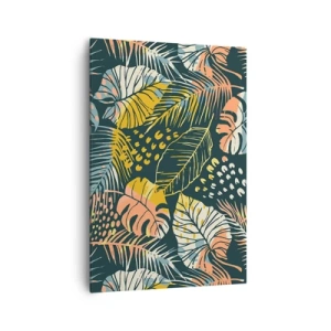 Canvastavla - Bild på duk - Lövfantasi - 70x100 cm