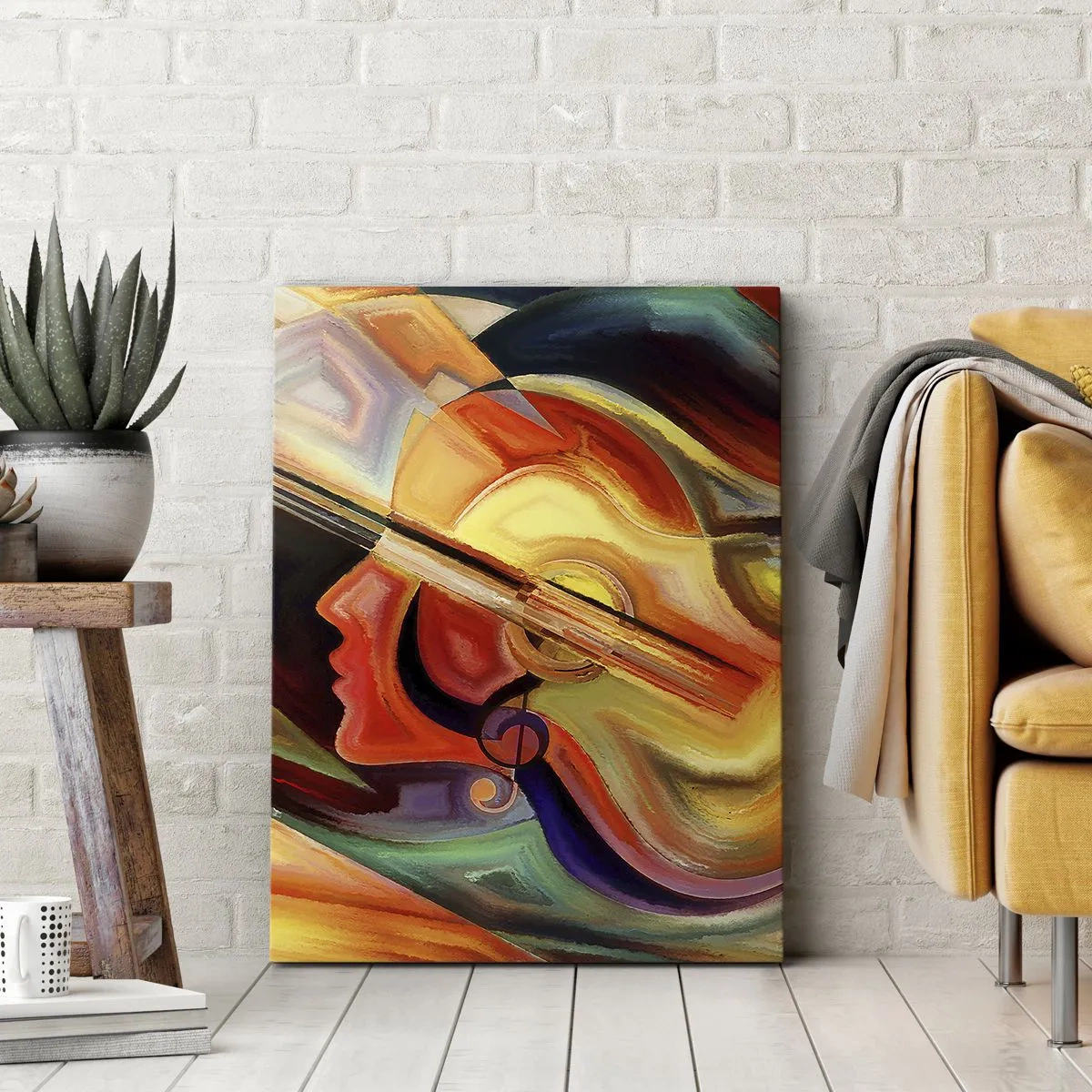 Canvastavla - Bild på duk - Allt väl - 50x70 cm