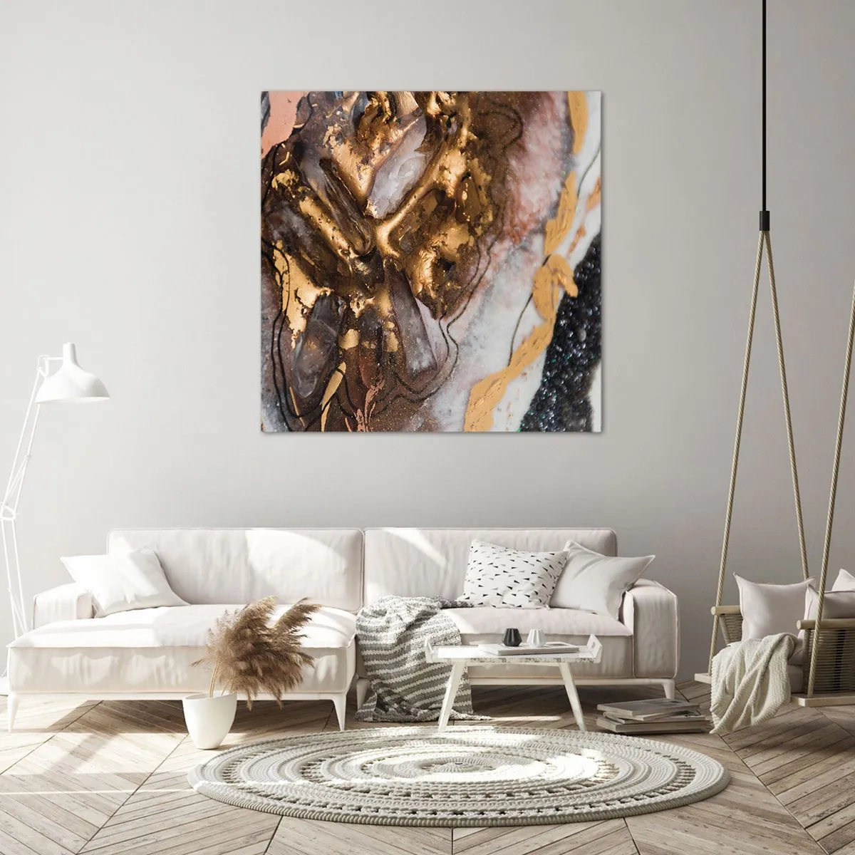 Canvastavla - Bild på duk - Jordens element - 50x50 cm