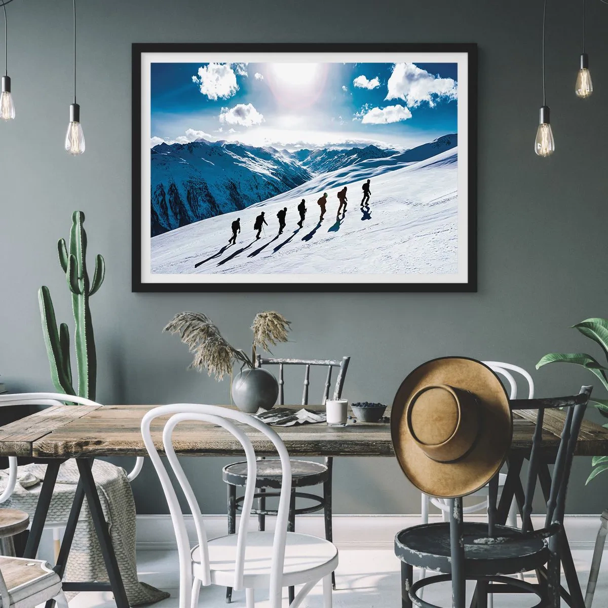 Affisch i svart ram - Erövrarnas lag - 70x50 cm
