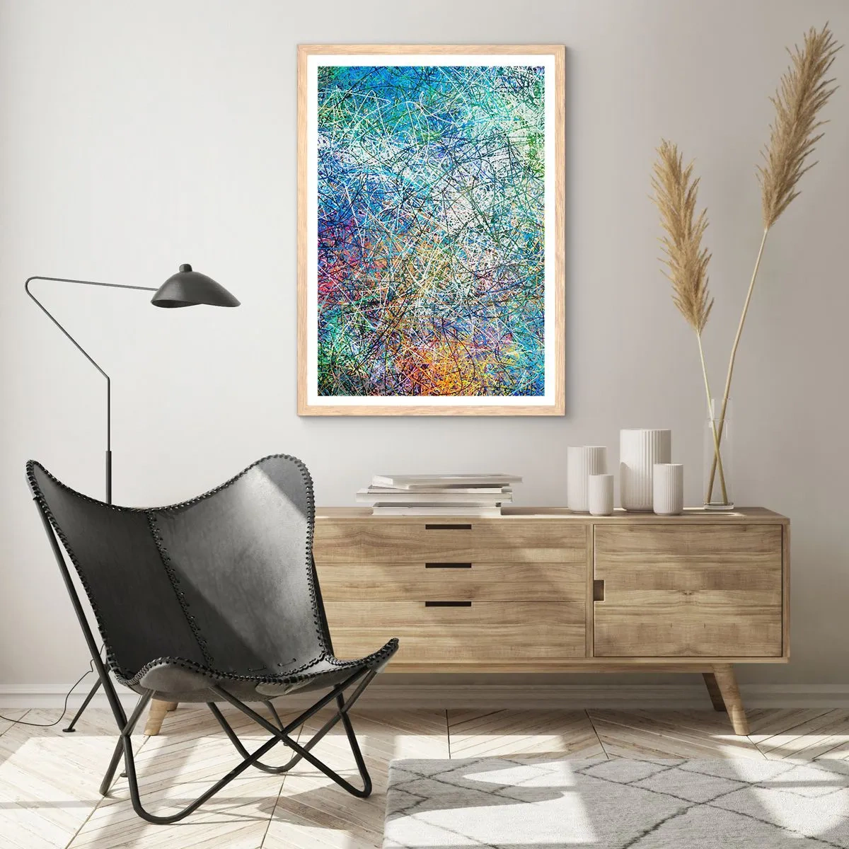 Affisch i ram av ljusek - Det är inte så enkelt - 40x50 cm