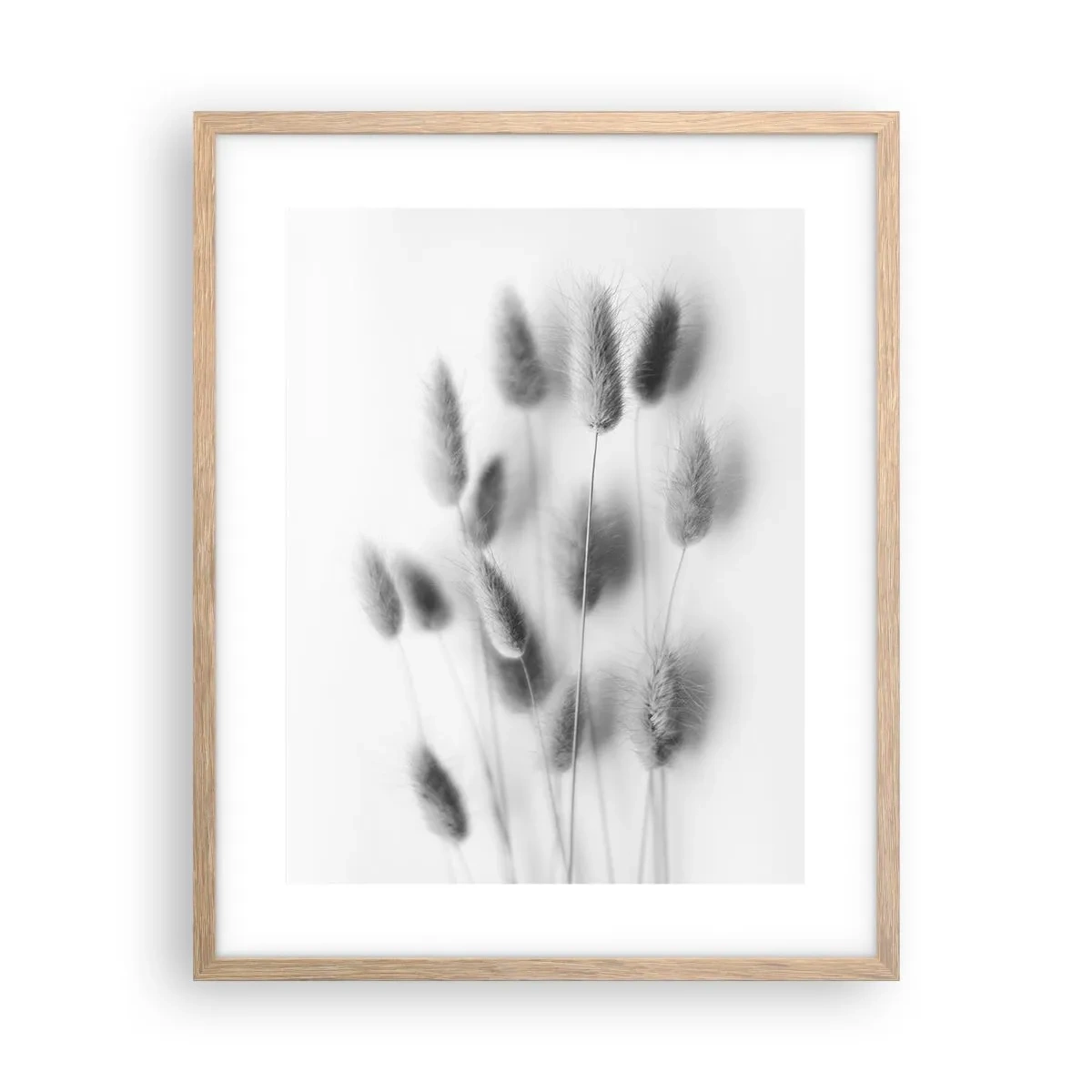 Affisch i ram av ljusek - Fluffigt gräs - 40x50 cm