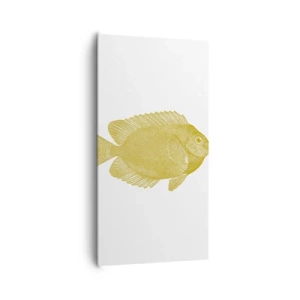 Canvastavla - Bild på duk - Fisk och det är allt - 65x120 cm