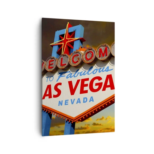 Canvastavla - Bild på duk - Hjälpa lyckan - 70x100 cm