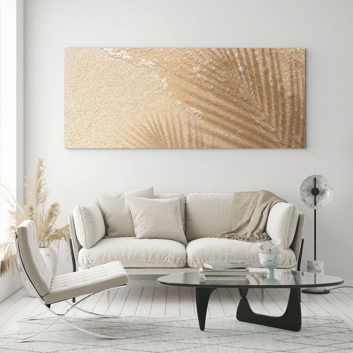 Glastavla - Bild på glas - Heta sommarens skugga - 120x50 cm