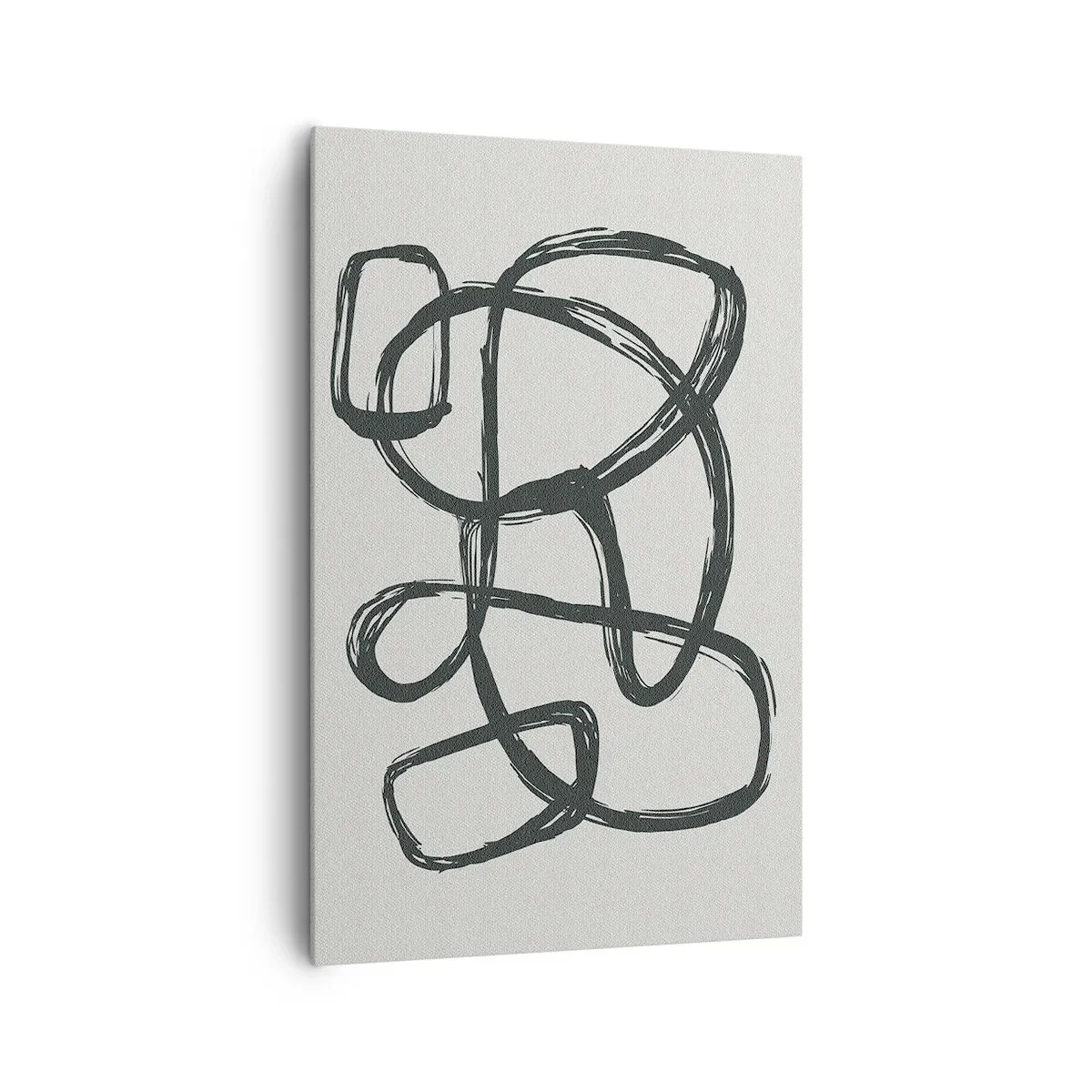 Canvastavla - Bild på duk - Loopad abstraktion - 80x120 cm