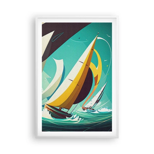 Affisch i vit ram - Icke rädda för elementen - 61x91 cm