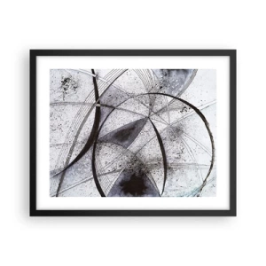 Affisch i svart ram - Futuristisk fantasi - 50x40 cm
