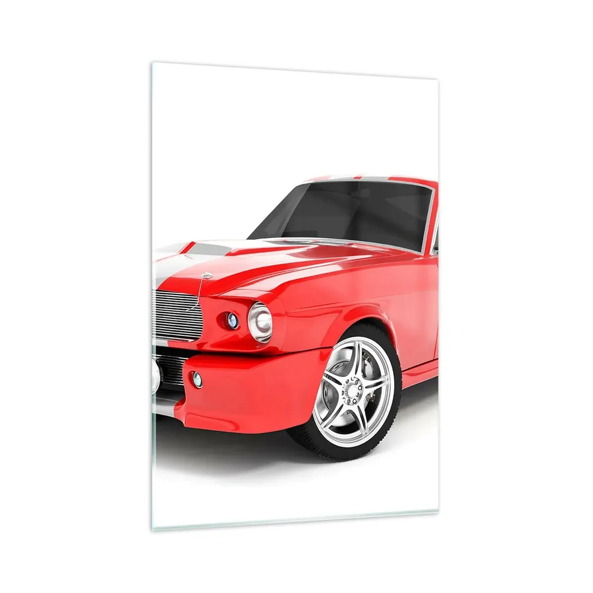 Glastavla - Bild på glas - Mustang snabb som vinden - 80x120 cm