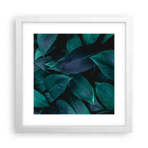 Affisch i vit ram - Grönskan själv - 30x30 cm
