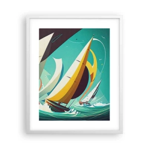 Affisch i vit ram - Icke rädda för elementen - 40x50 cm