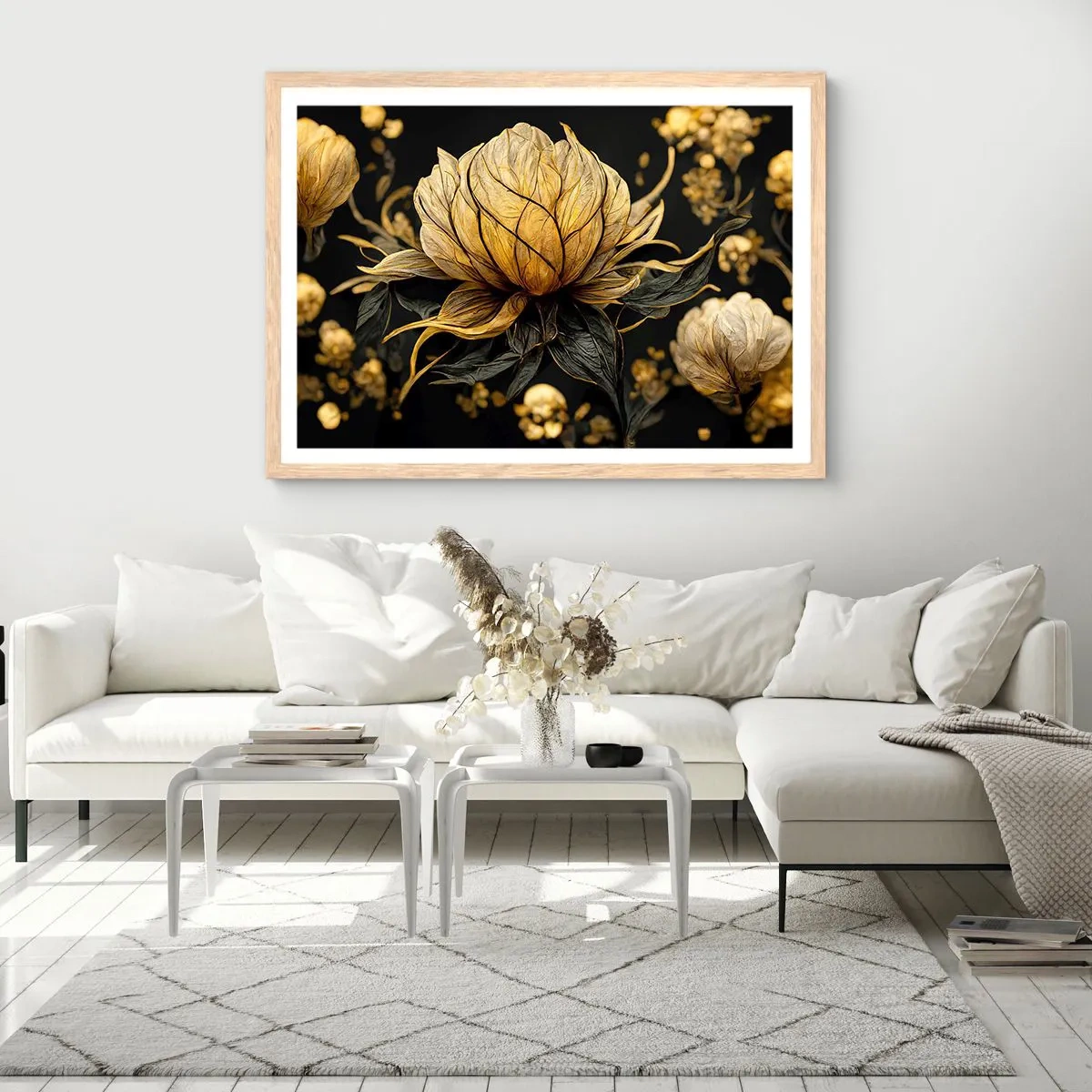 Affisch i ram av ljusek - Subtil skörhet - 91x61 cm