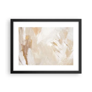 Affisch i svart ram - Pastellfärgad komposition - 40x30 cm