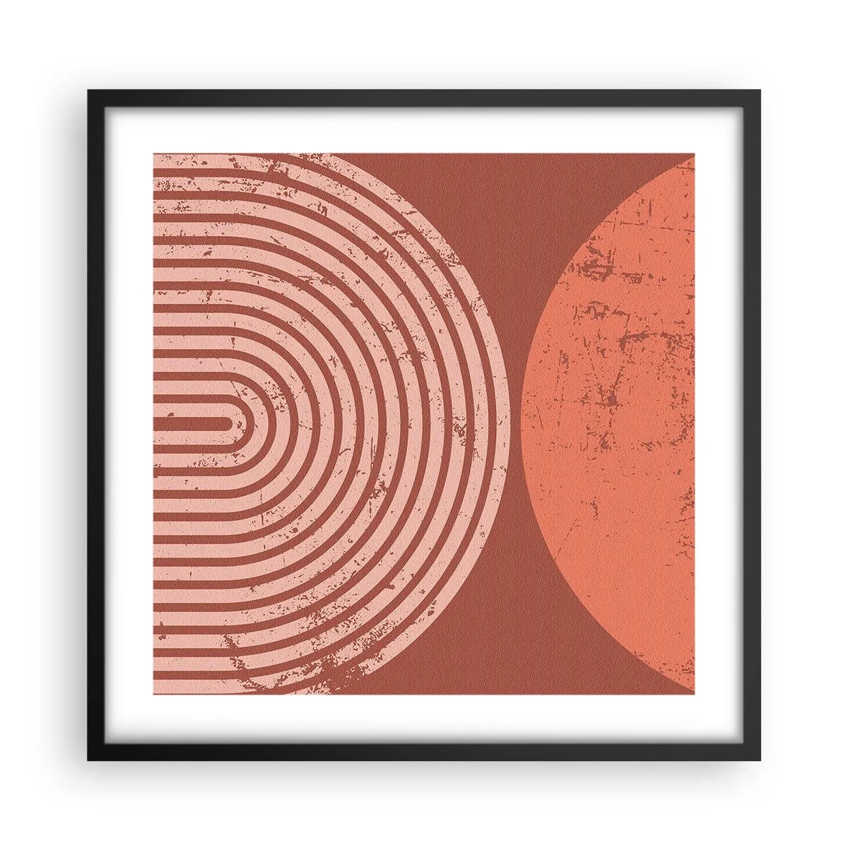 Affisch i svart ram - Nära relation - 50x50 cm