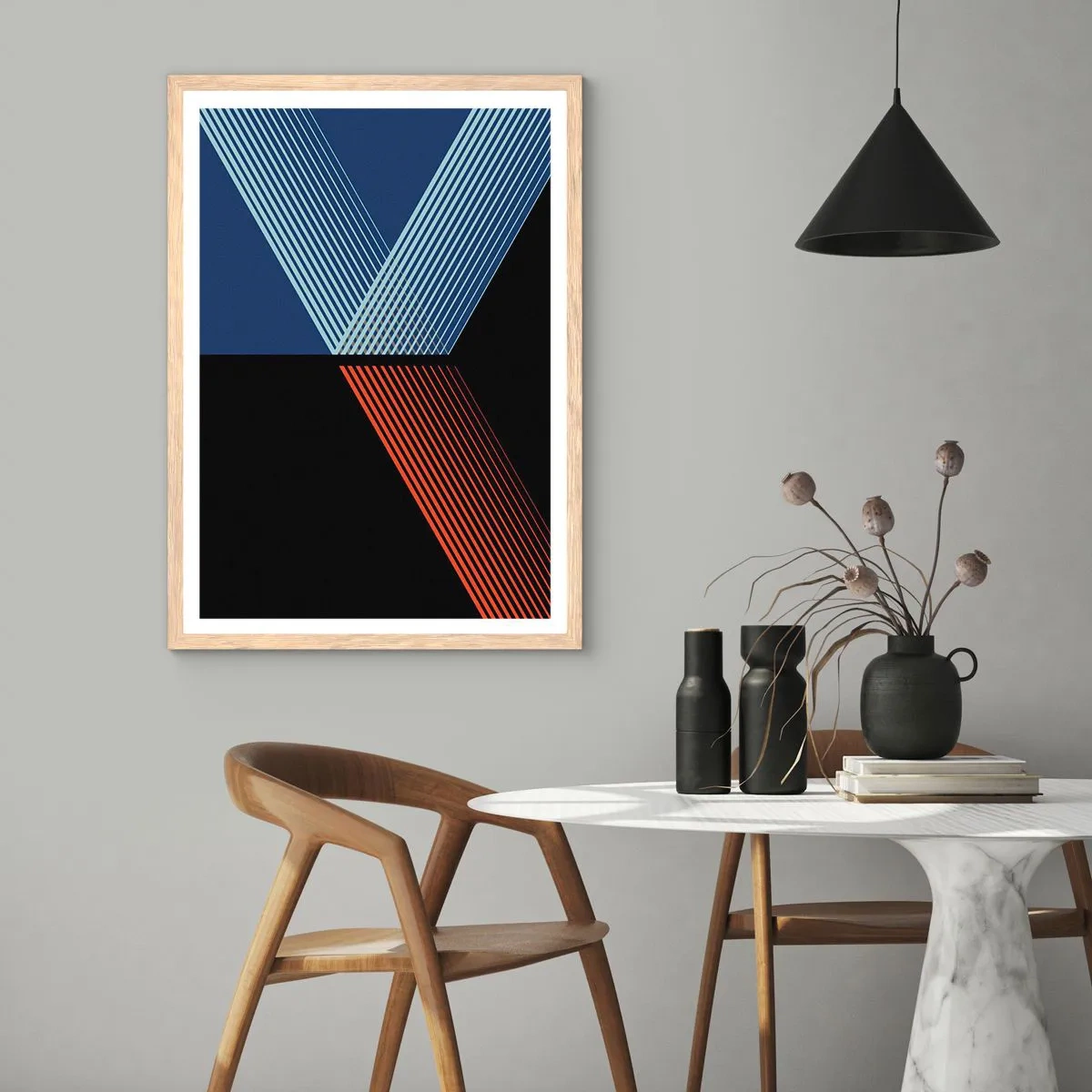 Affisch i ram av ljusek - Enkel historia - 50x70 cm