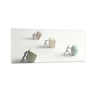 Glastavla - Bild på glas - Livet leker - 100x40 cm