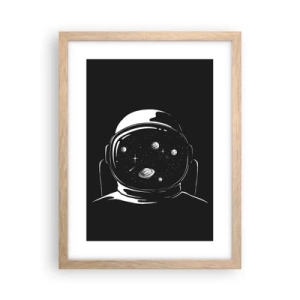 Affisch i ram av ljusek - Fin utsikt - 30x40 cm