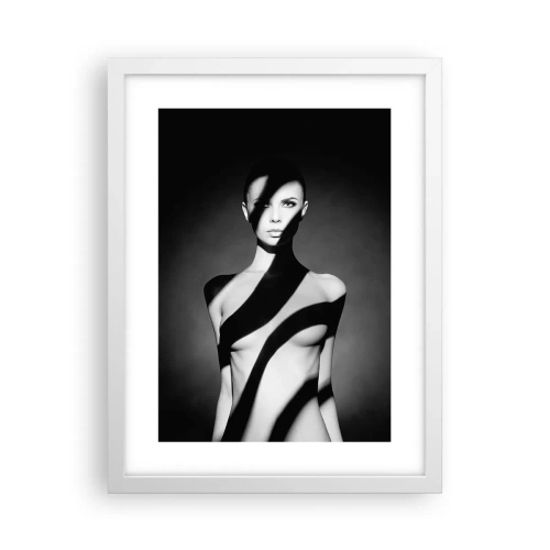 Affisch i vit ram - I skenet och i skuggan - 30x40 cm