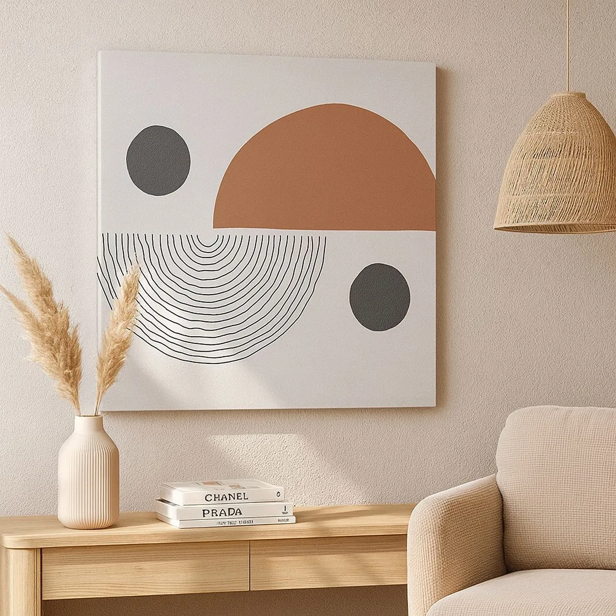 Canvastavla - Bild på duk - Hjulets perfektion - 30x30 cm