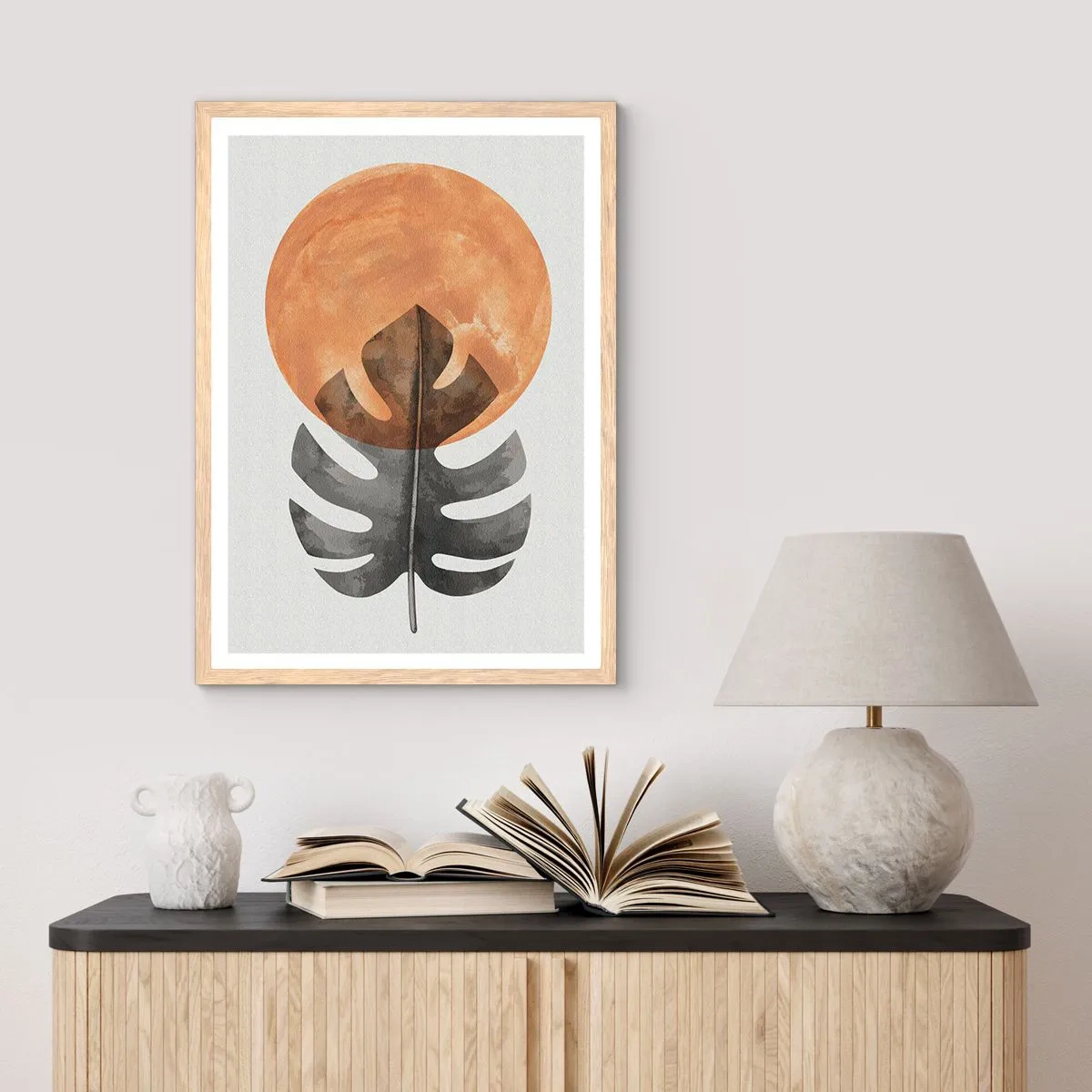 Affisch i ram av ljusek - Alltid solen - 61x91 cm