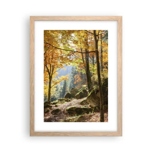 Affisch i ram av ljusek - Dags att vila - 30x40 cm