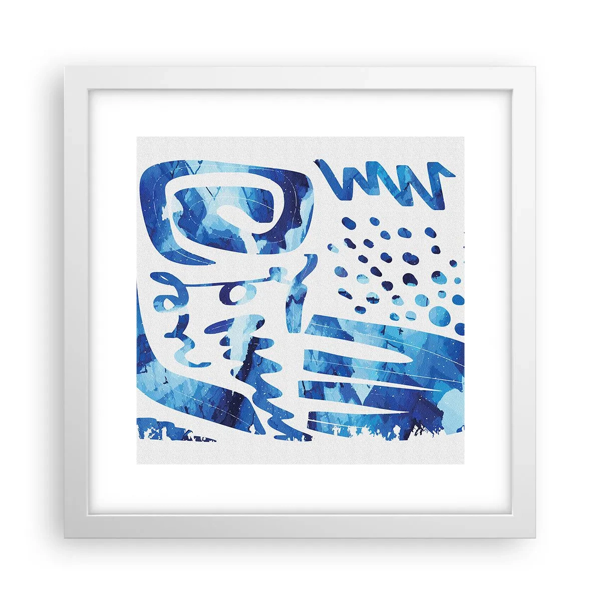 Affisch i vit ram - Tillbaka till rötterna - 30x30 cm