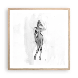 Affisch i ram av ljusek - En studie om kvinnlighetens perfektion - 60x60 cm