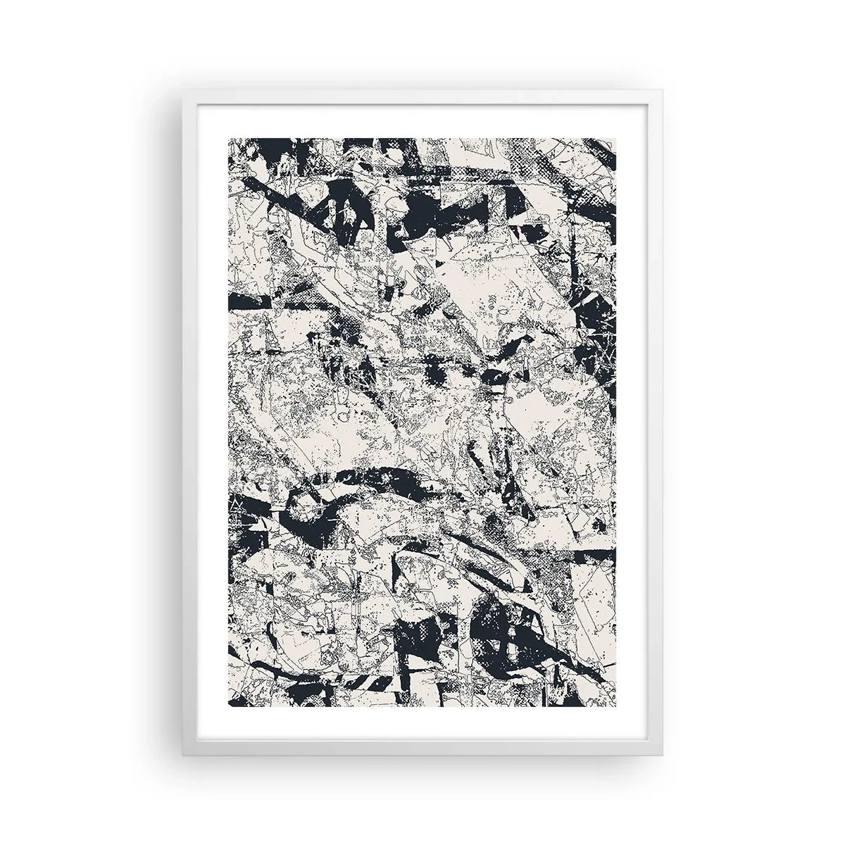 Affisch i vit ram - Motsatsernas interpenetration - 50x70 cm