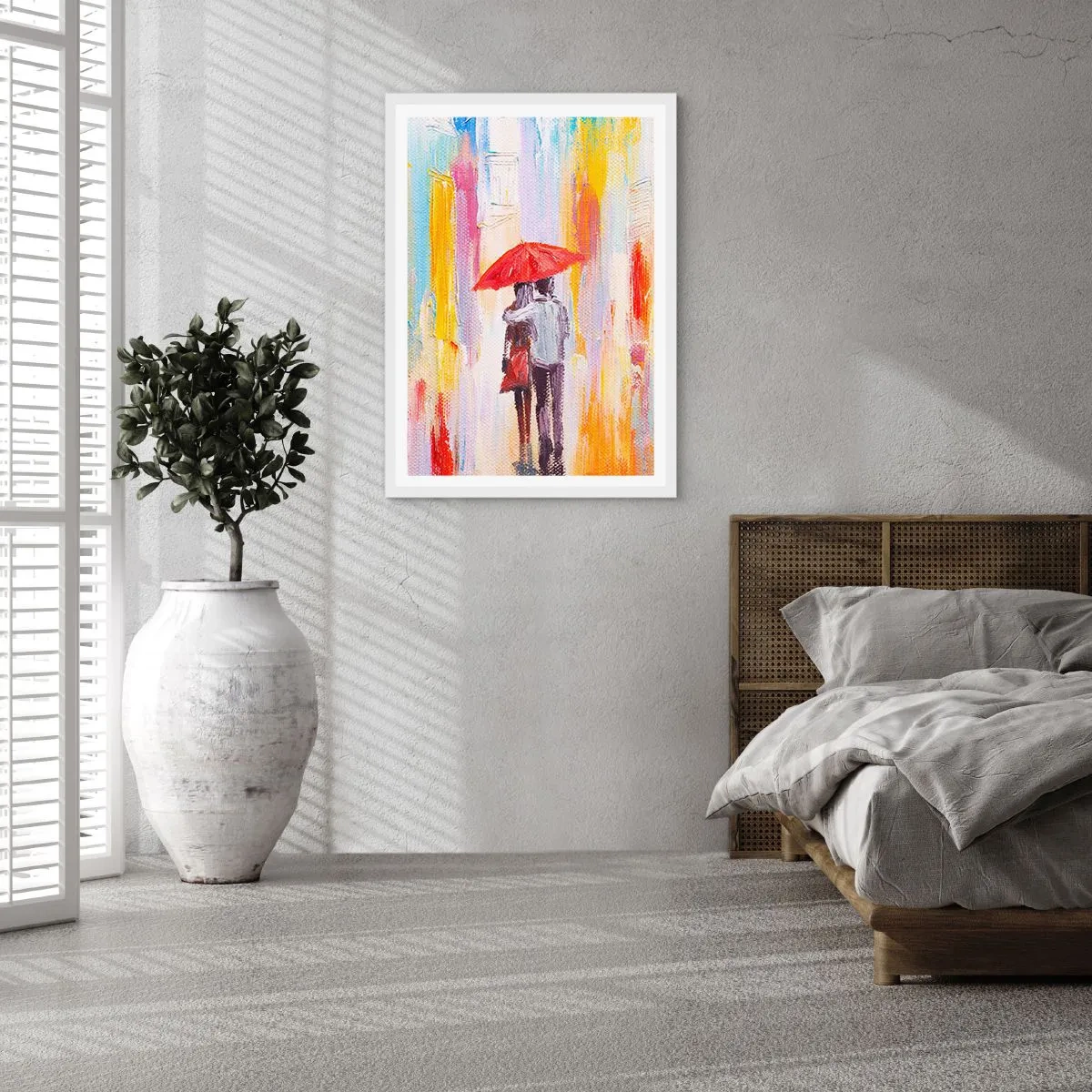 Affisch i vit ram - Må det fortsätta regna - 30x40 cm