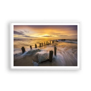 Affisch i vit ram - Östersjöns råa skönhet - 91x61 cm