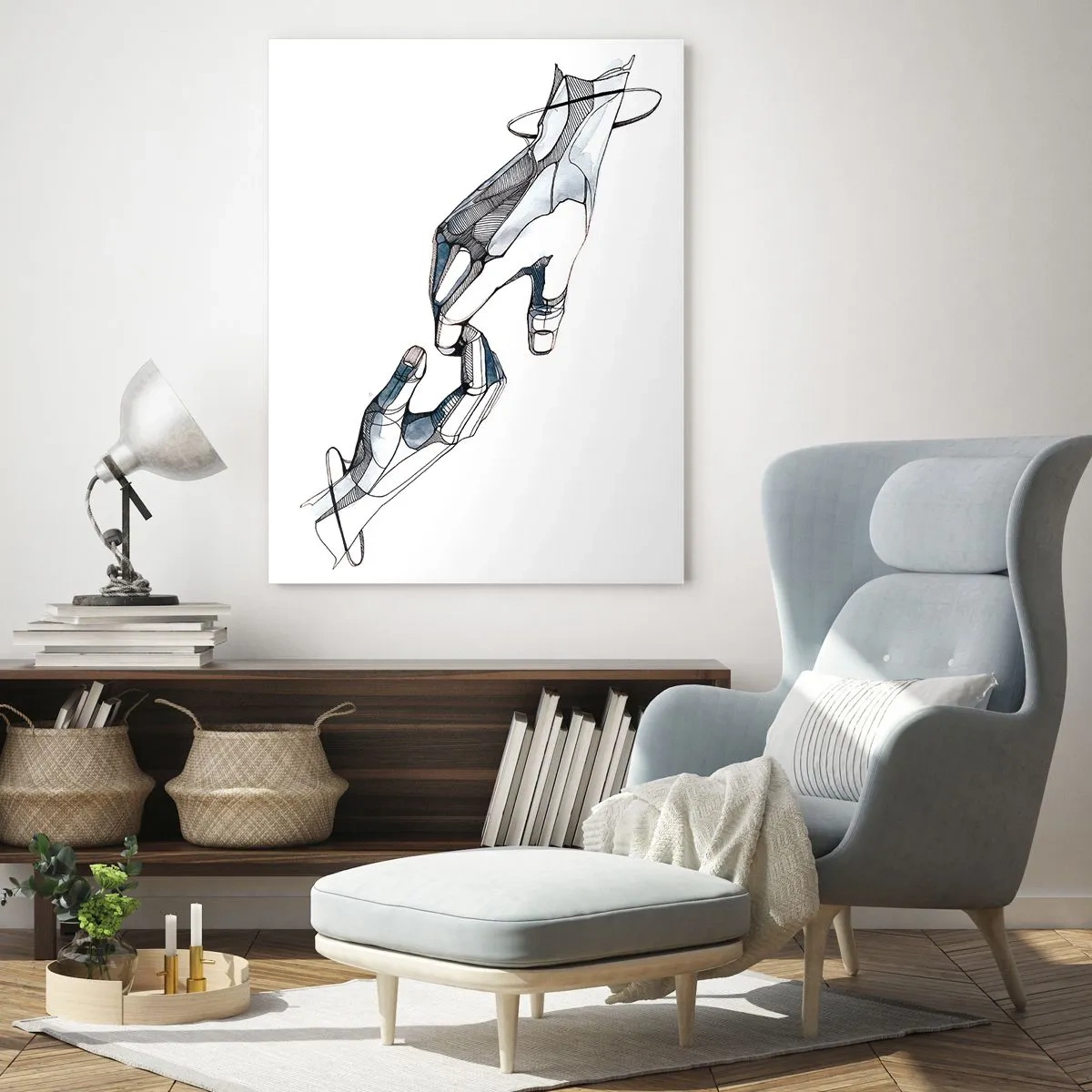 Glastavla - Bild på glas - God gest - 50x70 cm