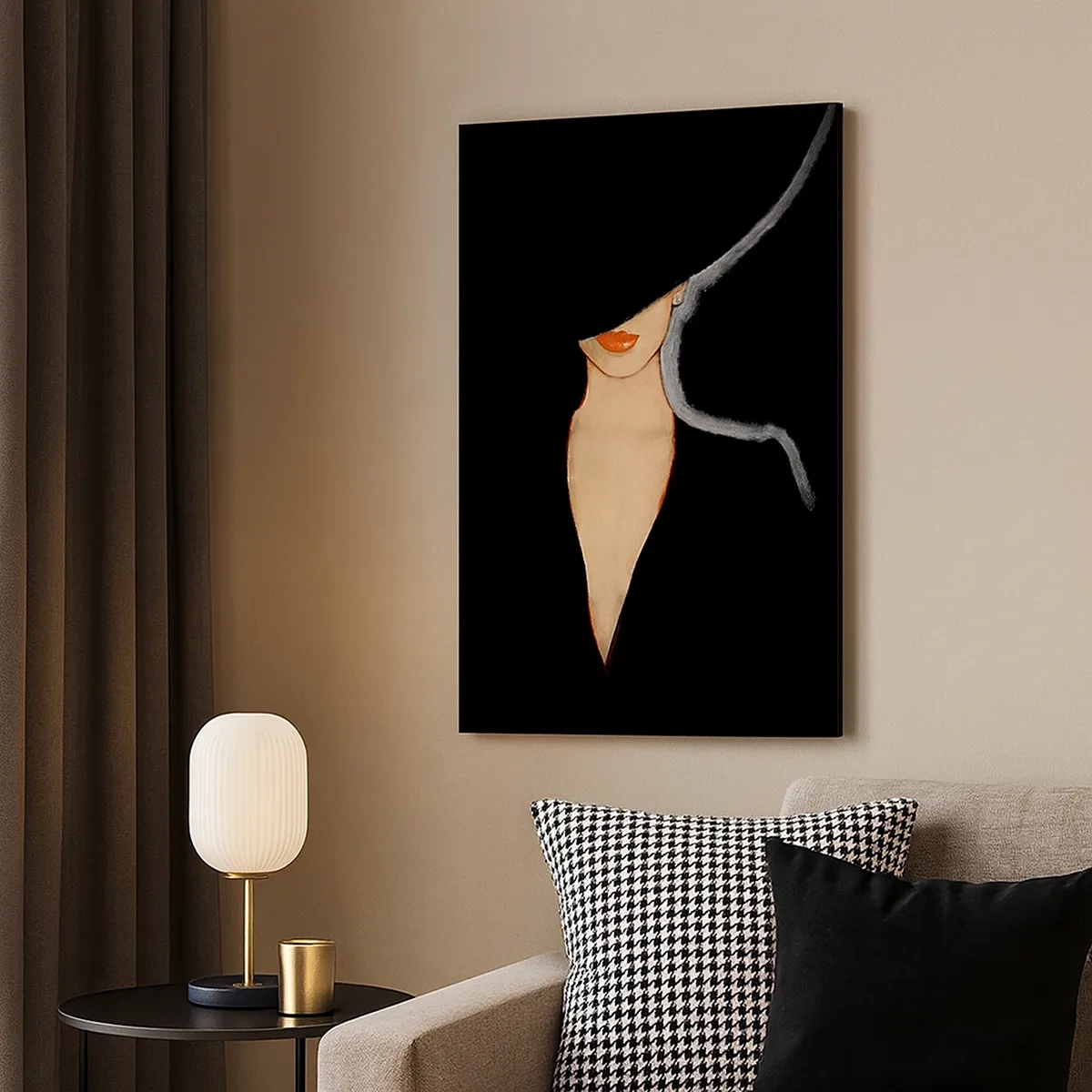 Canvastavla - Bild på duk - Elegans och stil - 50x70 cm