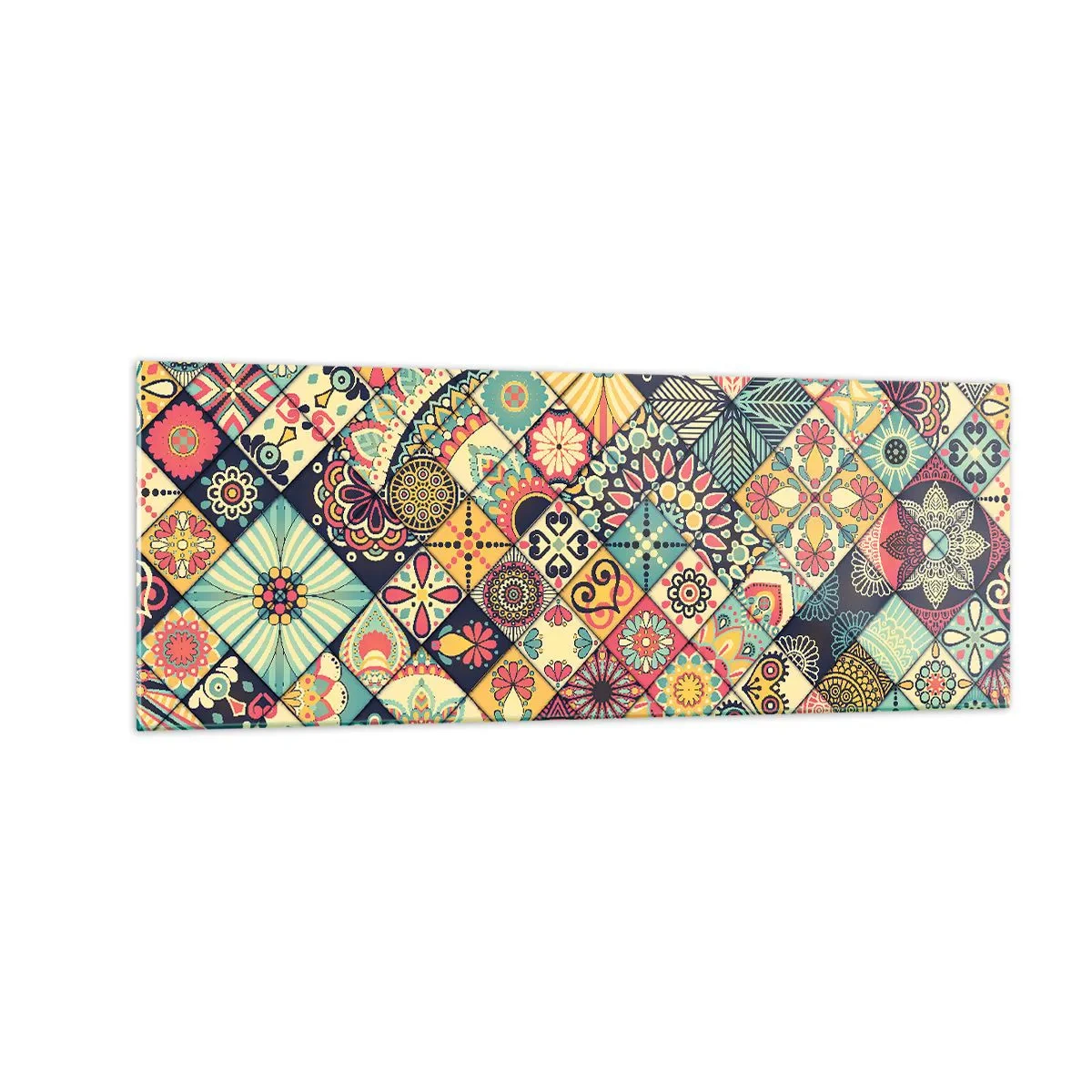 Glastavla - Bild på glas - Marockansk stämning - 140x50 cm