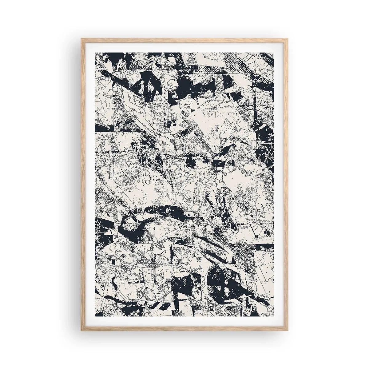 Affisch i ram av ljusek - Motsatsernas interpenetration - 70x100 cm