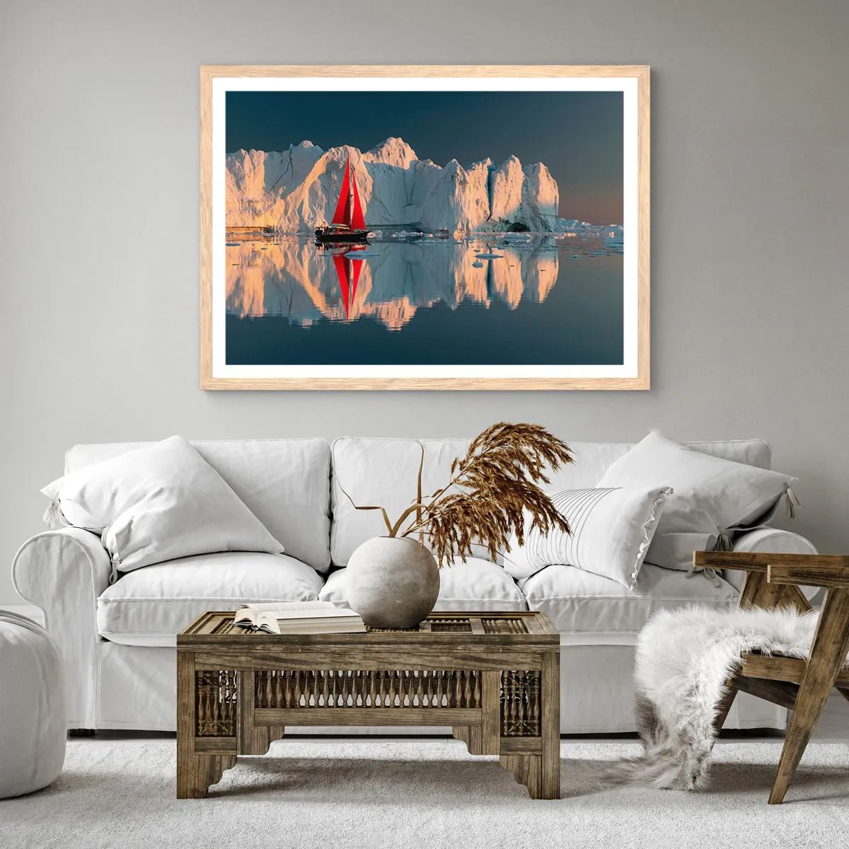 Affisch i ram av ljusek - I världens ände - 91x61 cm