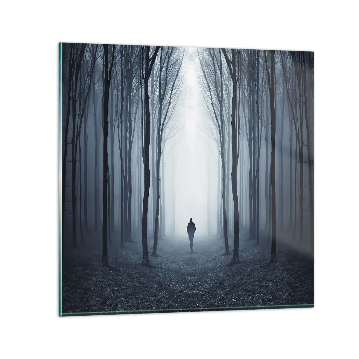 Glastavla - Bild på glas - Och allt är enkelt och klart - 70x70 cm