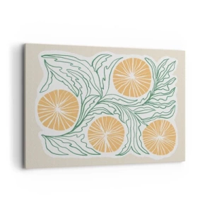 Canvastavla - Bild på duk - Etniskt med en touch av abstraktion - 100x70 cm