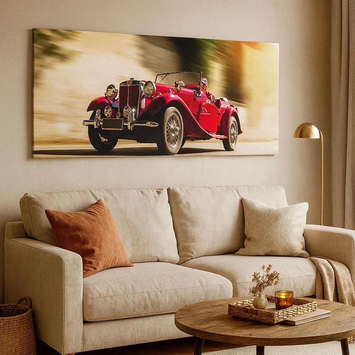 Canvastavla - Bild på duk - Vackrare än Nike från Samothrakis - 100x40 cm