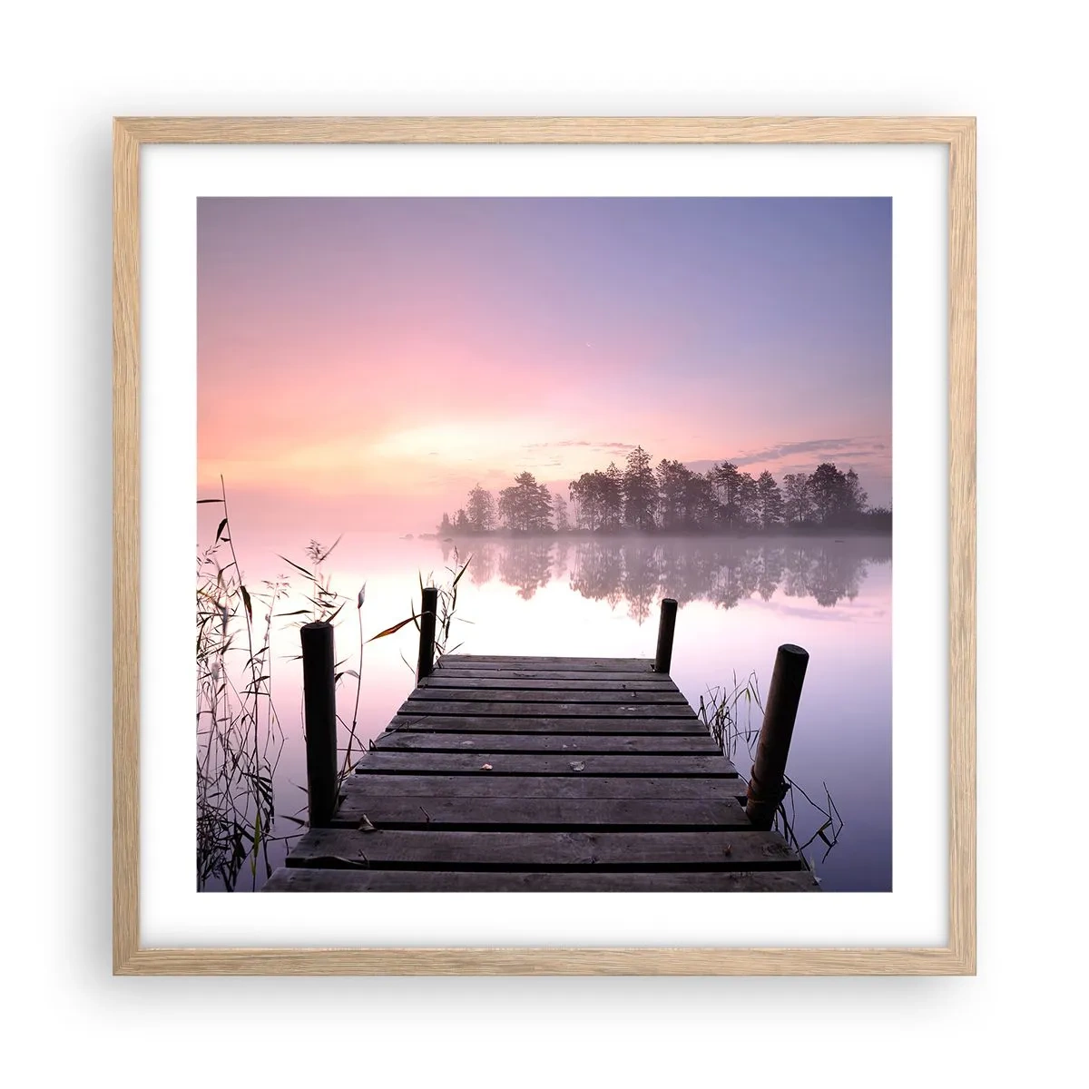 Affisch i ram av ljusek - Ur liljedimman... - 50x50 cm