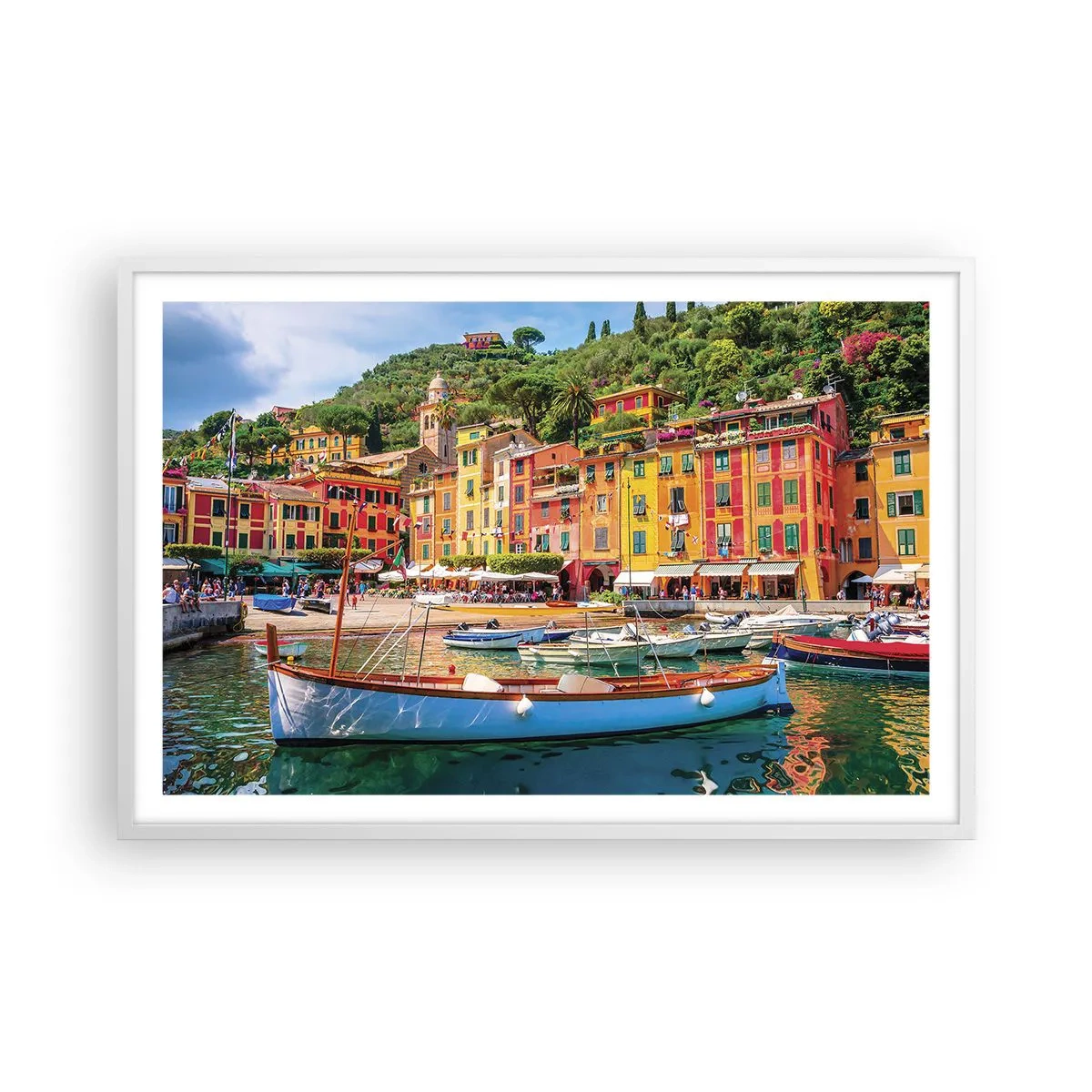 Affisch i vit ram - Italiensk förmiddag - 91x61 cm