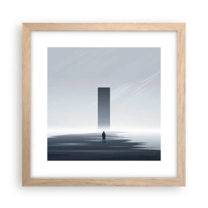 Affisch i ram av ljusek - Möjlighet eller hot? - 30x30 cm