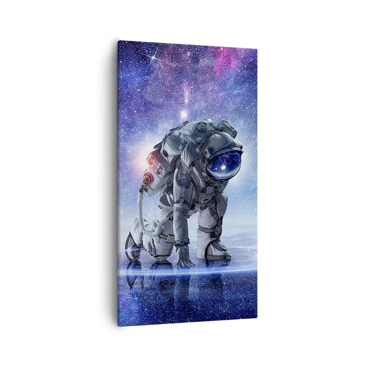 Canvastavla - Bild på duk - Stjärnig himmel över mig - 55x100 cm