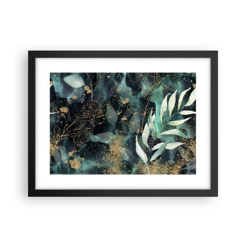 Affisch i svart ram - Förtrollad trädgård - 40x30 cm